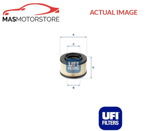 Filtro carburante motore ufi - filtro,