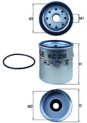 Knecht 238d filtro - 238d,